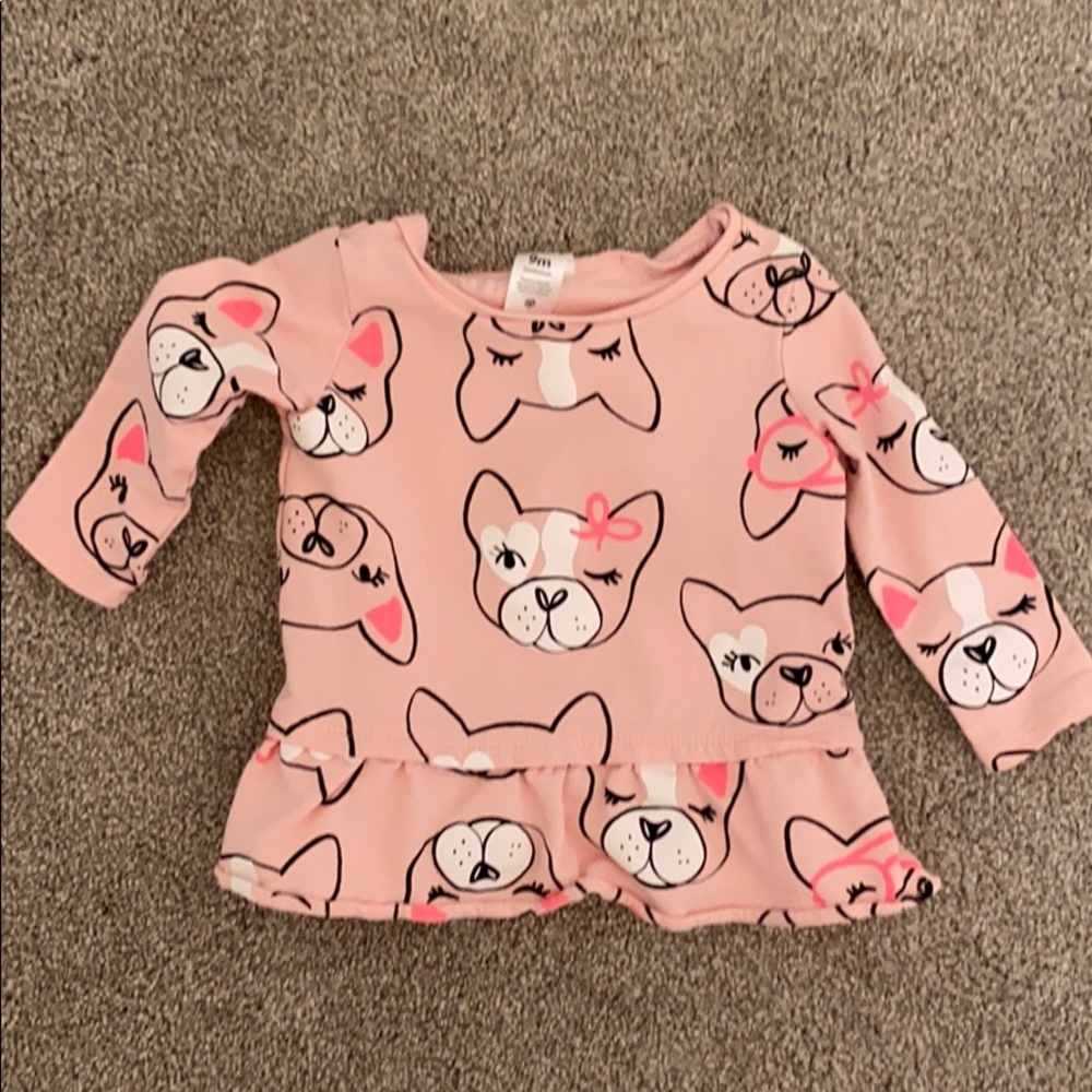 Worn once. Dog sweatshirt